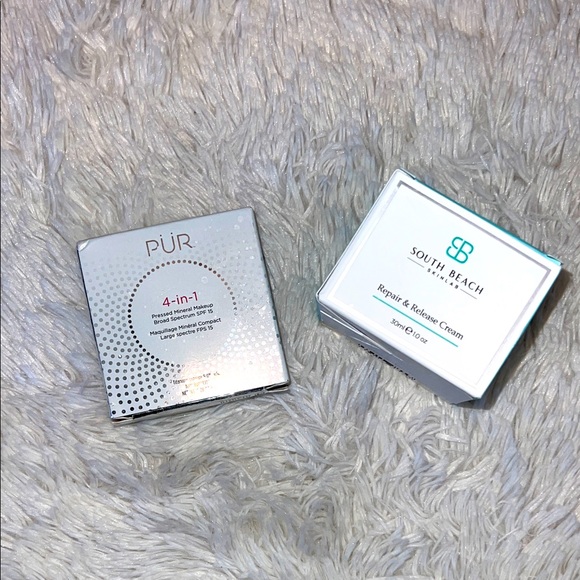 SOUTH BEACH REPAIR and RELEASE CREAM w/PUR 4-in-1 MINERAL POWDER